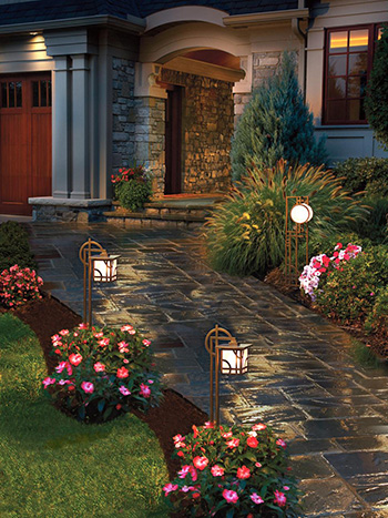 landscape lighting pathway